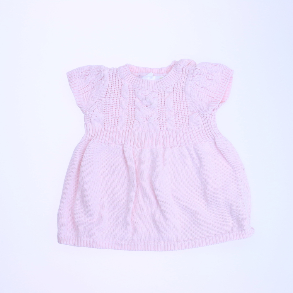 Cuddle Bear Girls Pink Sweater Dress size: 0-3 Months